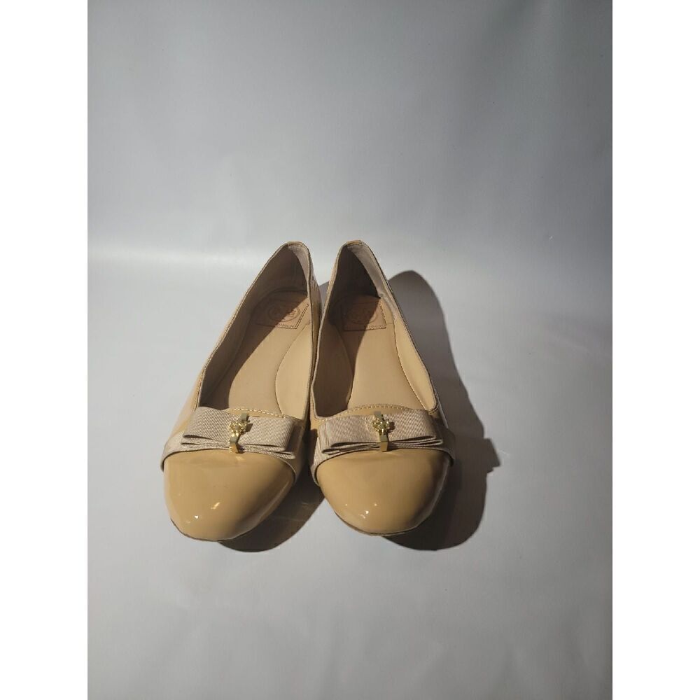 Tory Burch Tan Patient Flats 10.5M - Picture 2 of 9